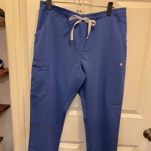 FIGS Denim Yola Scrub Pants Size Large/Petite